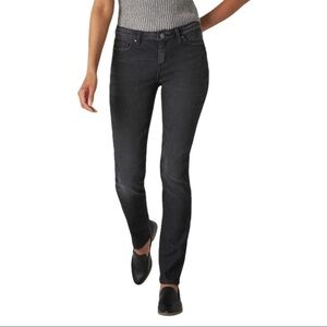 New! Lee Legendary Straight Leg Washed Black Jeans 12 Short